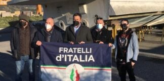 Vittorio Fantozzi, Consigliere regionale di Fratelli d’Italia e Lorenzo Baruzzo, Coordinatore comunale Fratelli d’Italia di Carrara durante il sopralluogo nell'area Sin-Sir apuana da bonificare.