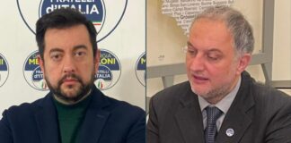 Francesco Torselli, capogruppo di Fratelli d'Italia in Consiglio regionale e Giampaolo Giannelli, consigliere regionale Anci di Fratelli d'Italia.
