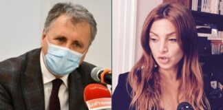 Nicola Calandrini, senatore di Fratelli d'Italia e Marta Schifone, responsabile del Dipartimento Professioni di Fratelli d'Italia.