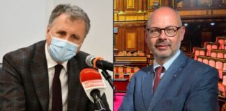 Nicola Calandrini e Andrea de Bertoldi, senatori di Fratelli d'Italia.