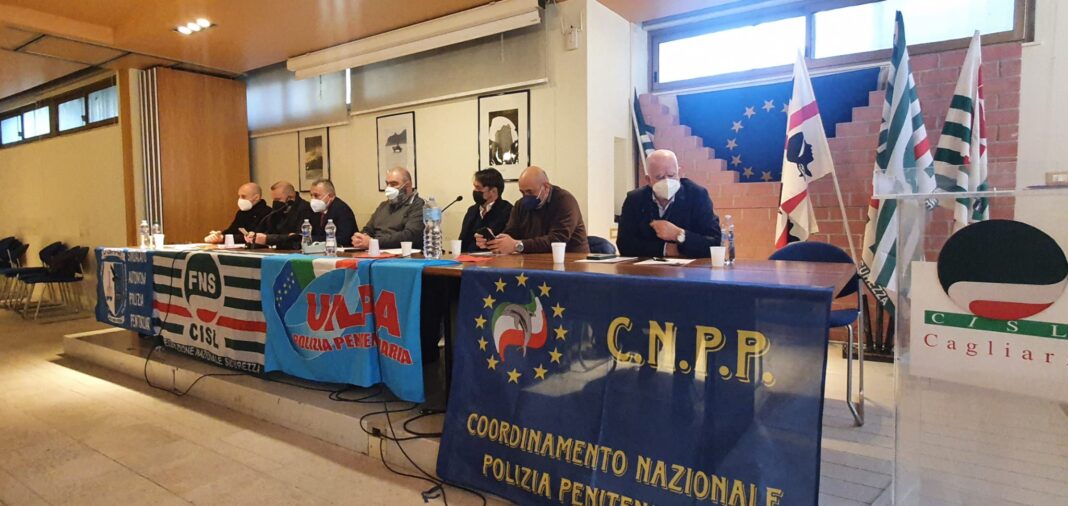 Conferenza stampa dei Sindacati della Polizia Penitenziaria.