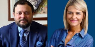 Vittorio Fantozzi, Consigliere regionale di Fratelli d'Italia e Annamaria Frigo, candidata di Fratelli d'Italia a sindaco di Bagni di Lucca.