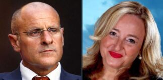 Fabio Rampelli, vicepresidente della Camera di Fratelli d’Italia e Lucia Albano, componente della commissione Finanze di Fratelli d'Italia.