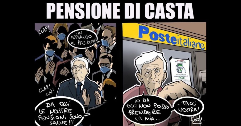 La pensione di casta.