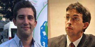 Stefano Cavedagna, consigliere di Fratelli d'Italia Comune Bologna e Francesco Sassone, capogruppo di Fratelli d'Italia Comune Bologna.