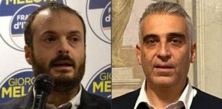 Alessandro Draghi, capogruppo di Fratelli d'Italia in Consiglio comunale a Firenze e Diego Petrucci, Consigliere regionale di Fratelli d’Italia.