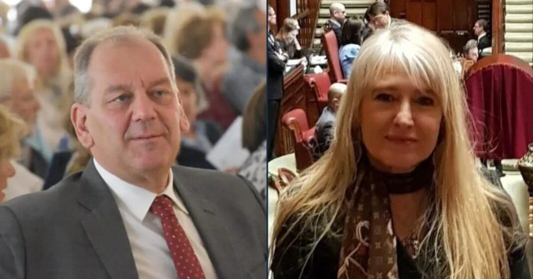 Patrizio La Pietra, senatore di Fratelli d'Italia e Maria Cristina Caretta, deputato di Fratelli d'Italia.