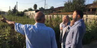 Vittorio Fantozzi, Consigliere regionale di Fratelli d’Italia e Lorenzo Baruzzo, coordinatore di Fratelli d'Italia di Carrara durante il sopralluogo al Fossone.