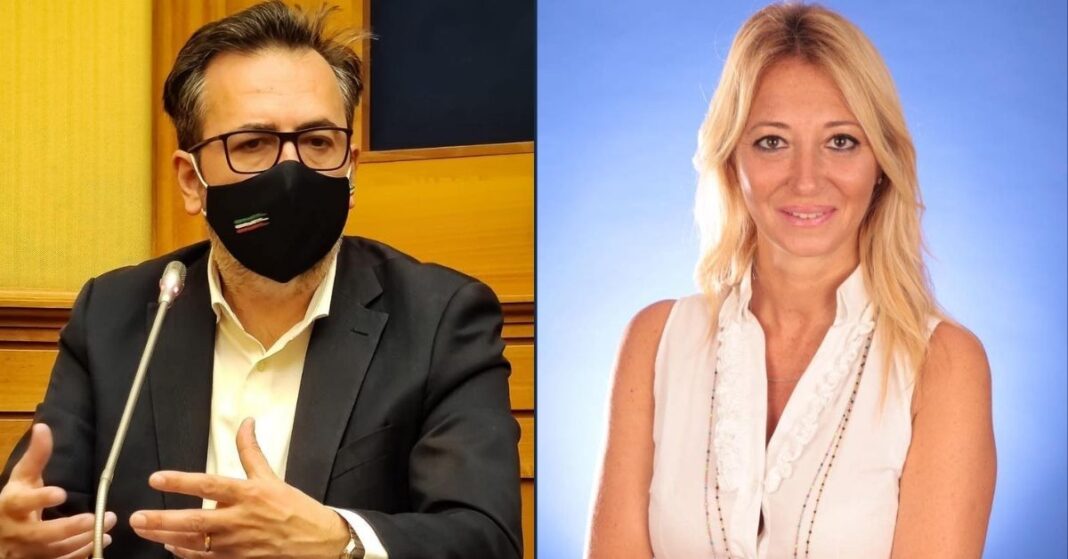 Andrea De Priamo, consigliere capitolino di Fratelli d’Italia e Sara Adriani, consigliera di Fratelli d’Italia in Municipio X.