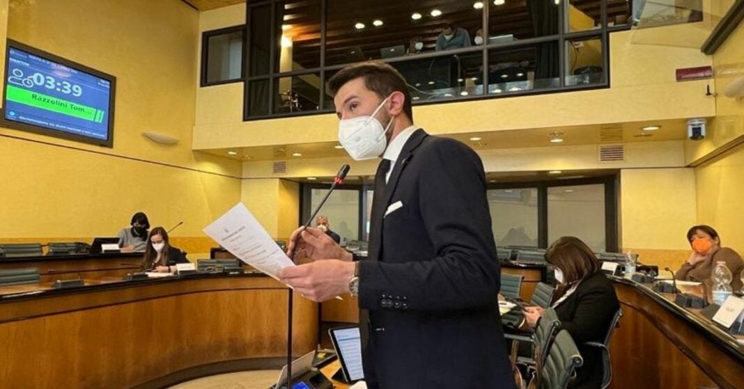 Tommaso Razzolini, consigliere regionale del gruppo consiliare Fratelli d’Italia.