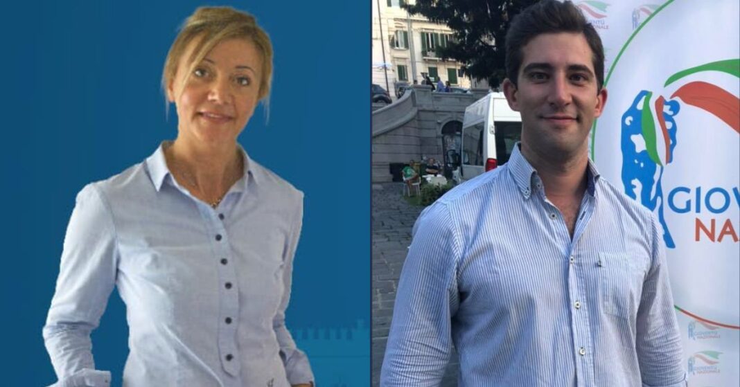 Marta Evangelisti, Consigliere Comunale di Fratelli d'Italia e Stefano Cavedagna, Consigliere Comunale di Fratelli d'Italia.