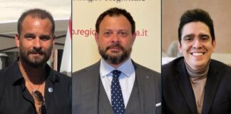 Valerio Biagini, consigliere comunale di Altopascio di Fratelli d’Italia, Vittorio Fantozzi, Consigliere regionale di Fratelli d’Italia e Matteo Petrini, capogruppo in Provincia di Fratelli d’Italia.