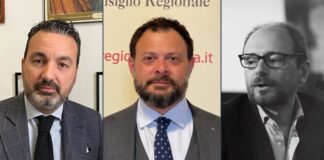 Alessandro Capecchi, consigliere regionale di Fratelli d’Italia vicepresidente della Commissione Trasporti, Vittorio Fantozzi, consigliere regionale di Fratelli d’Italia e vicepresidente della Commissione Sviluppo economico e Alessandro Amorese, candidato alla Camera per Fratelli d'Italia nel Plurinominale.