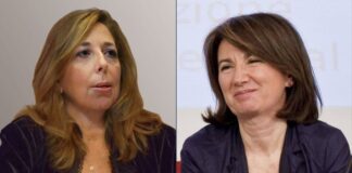 Isabella Rauti, responsabile del dipartimento famiglia di Fratelli ed Eugenia Roccella candidata nelle liste di Fratelli d’Italia.