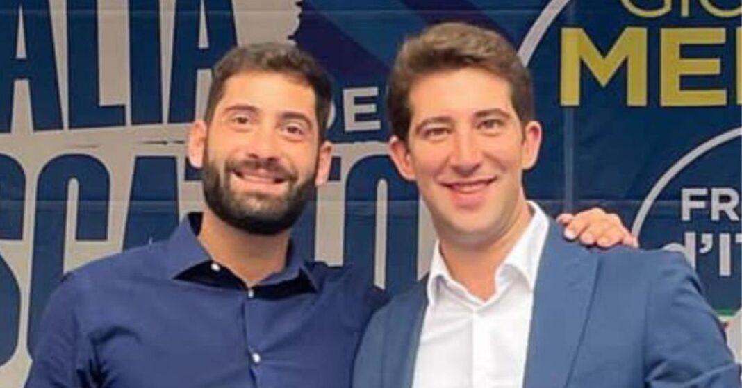 Fabio Roscani, Presidente di Gioventù Nazionale, movimento giovanile di Fratelli d’Italia e Stefano Cavedagna, Portavoce Nazionale di Gioventù Nazionale e Consigliere Comunale per Fratelli d’Italia a Bologna.