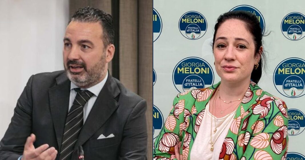 Alessandro Capecchi, Consigliere regionale di Fratelli d’Italia e Chiara La Porta, neo deputata di Fratelli d’Italia.