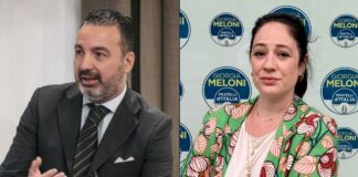 Alessandro Capecchi, Consigliere regionale di Fratelli d’Italia e Chiara La Porta, neo deputata di Fratelli d’Italia.