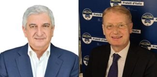 Tommaso Foti e Lucio Malan, capigruppi di Fratelli d'Italia alla Camera dei deputati.