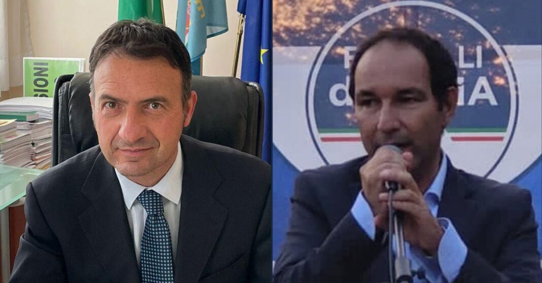 Fabrizio Ghera capogruppo di Fratelli d'Italia alla regione Lazio e Gianni Ottaviano dirigente di Fratelli d'Italia Roma.