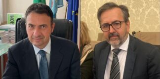 Fabrizio Ghera, capogruppo di Fratelli d'Italia alla Regione Lazio e Andrea de Priamo, Senatore della Repubblica di Fratelli d'Italia.