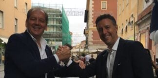 Patrizio La Pietra, senatore di Fratelli d'Italia e Fabrizio Rossi, coordinatore regionale di Fratelli d'Italia-Toscana.