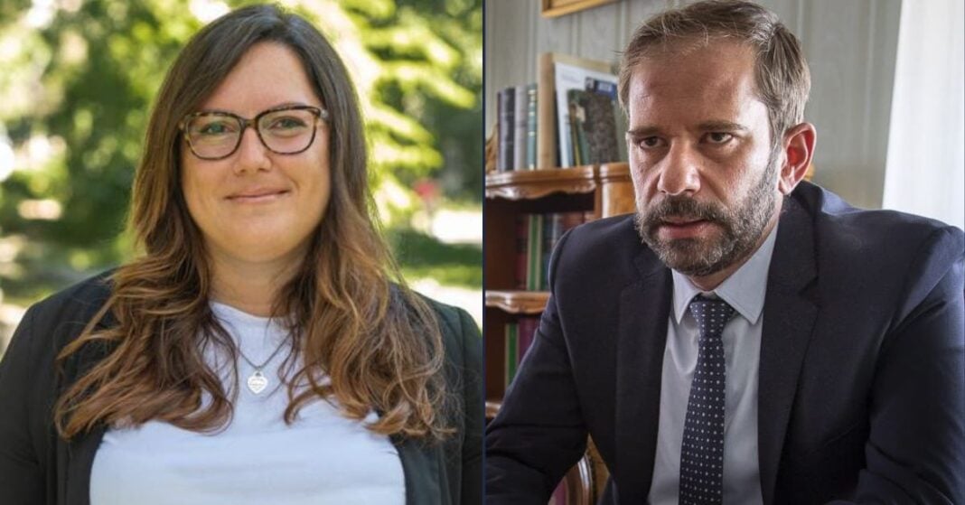 Nicole Matteoni, deputato di Fratelli d’Italia e Claudio Giacomelli, segretario provinciale di Fratelli d’Italia.