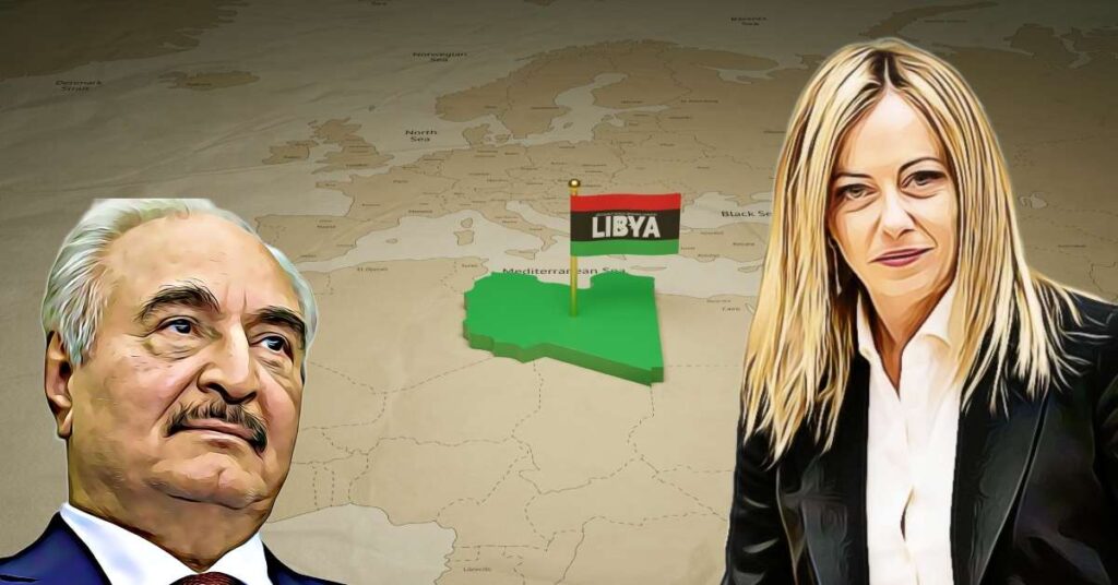 Meloni-Haftar: questione migratoria e stabilizzazione dell’Africa al centro dei colloqui a Palazzo Chigi