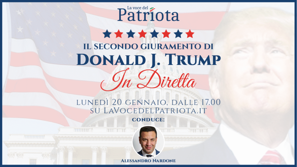 Segui il giuramento di Donald J. Trump in diretta con i patrioti