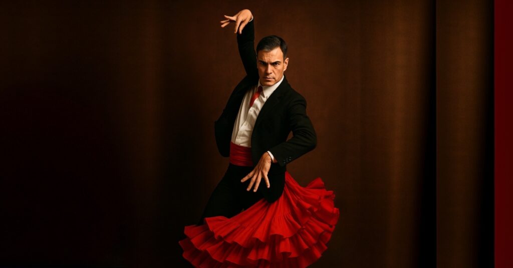 Sánchez, un Giuseppi bailando flamenco